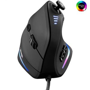 JOMAA | Chuột Chơi Game Jomaa Vertical RGB Có Dây Thiết Kế Công Thái Học Hỗ Trợ Lập Trình Độ Phân Giải Cao 8200 DPI Dành Cho Game Thủ PC.