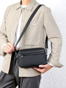 NALLCHEER Mens shoulder bag New high-end mens bag Trendy casual Korean crossbody bag Multifunctional storage bag