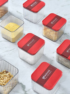Imhouse Cereals Sealed Cans Transparent Plastic Storage Tank Kitchen Food Grade Nuts Seasoning Can