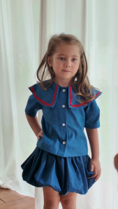 PIMNATTA Comana Set ชุดเซ็ตเด็กผู้หญิง (อายุ 1-8ขวบ) เซ็ตผ้าคอตตอนเอาไว้ใส่คู่กับคุณแม่