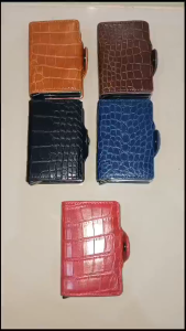 PRODUK IMPOR BAELLERRY K9171 DOMPET KARTU LONTAR DUAL BOX MOTIF ULAR KULIT SINTETIS
