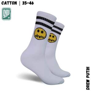 Kaos Kaki Motif Drew Oldschool Skate Panjang Premium - Hosela Project