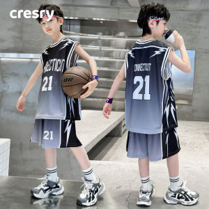 cresry | Quick-Drying Icy Silk Boys Vest Set 2 Pieces