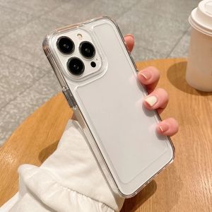 New Clear Crystal Shockproof Phone Case Compatible For iPhone 11/XR 15 Pro Max 12 13 14 Pro Max iPhone 6 6s Plus 7 Plus 8 Plus SE 2020 XS Max 14 Plus Luxury Space Sheild Clear Crystal Shockproof Phone Case Dust Resistant Soft TPU Back Cover