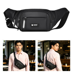 MENSPE Fashion Chest Bag Waist Bag Waterproof Sports Bag Large Capacity Outdoor Running Bag Casual Bag Cross Body Bag Fitness Bag Phone Bag Travel Bag Business Bag