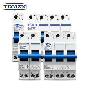 TOMZN TO219G 1P 2P 3P 4P 40A 63A MTS Dual Power Manual Transfer Isolating Switch Interlock Circuit Breaker Blue Generator PV