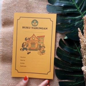 Buku Tabungan Sekolah/SMP/MTS UK 10X16CM isi 20 hal custom