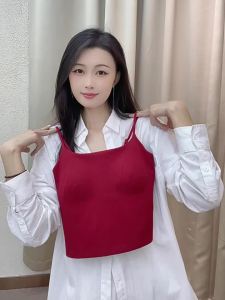 Red Strapless Padded Crop Top Vintage Bridal Underwear