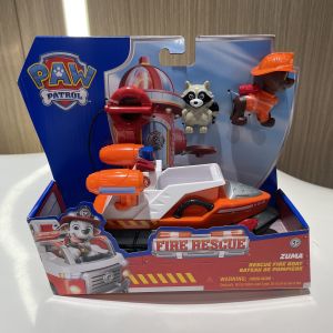 Genuine Paw Patrol Fire Rescue Ryder Chase Marshall Rocky Rubble Zuma Skye with Action Figure Kids Toys for Boys Girls Ages 3+
