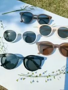 FYK502 Kacamata Bulat Retro Vintage Classic Plastik n Fashion Wanita