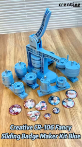 Button Pin Maker DC-106 58mm Manual Badge Press Sliding Type DIY Custom Pins Machine