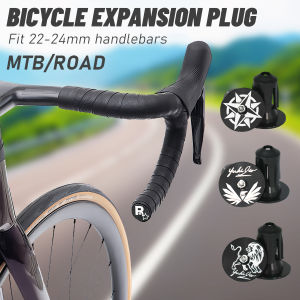 KRSEC 1 Pair Bike Grip Handle Bar End Cap Aluminium Alloy + Plast MTB Handlebar Grips Plugs For Bicycle Handlebar Accessory