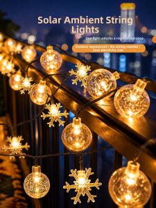 BEAUTY IN THE LIGHT | Snowflake Crystal LED String Lights Decoration