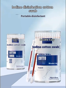 100Pcs Cosmetic Cotton Swab/Cleaning Cotton Bamboo Stick/ Disinfection Alcohol Iodophor Cotton Stick