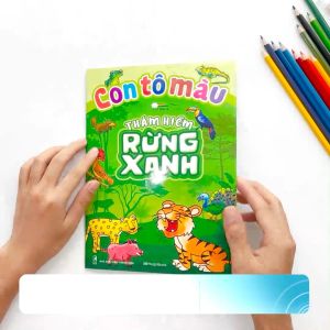 Sách Con Tô Màu Thám Hiểm Rừng Xanh - Megabook