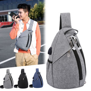 Chest Bag Front Bag for Men Cross Body Shoulder Bags Mini Mens Bag Sling Bag Men Cellphone Pouch Small Bag for Men Nylon Bag