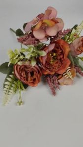 Bunga Camelia Cabang 5 - bunga Kain artificial Imitasi untuk dekorasi kamar dekorasi rumah dan dekorasi pelaminan atau dekorasi wedding dekorasi cafe Import premium termurah artifisial palsu kain