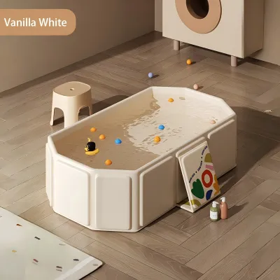 Orzbow Baby Foldable Kids Bathtub for Infants with Non-Slip Base Easy Storage Portable Baby Bath Tub for Kids