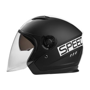 Helmet motosikal helmet separuh dewasa versi sukan empat musim dual lens electric topi keledar basikal menunggang helmet motosikal helmet uniseks