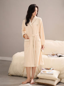 JIALEFEN | Thickened Velvet Winter Sleep Robe