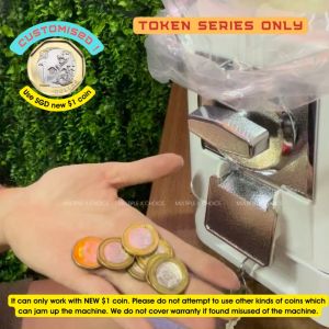 Multi-Purpose Gachapon Vending Token Machine Gum Ball Coffee Tea Capsule Storage Dispenser Retro Vintage Gashapon GumBall