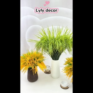Cành lúa decor trang trí tết lúa giả decor trang trí cửa hàng quán ăn. Hoa Lụa Decor