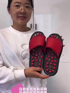 W&ME Anti-Slip Massage Slippers Acupoint Pressure Board Foot Bottom Therapy Shoes Indoor Home Use Men Women Summer Massage Sandals