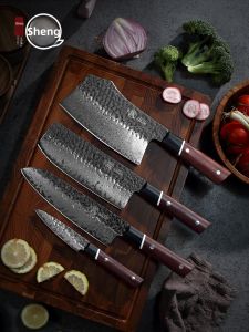 MITSUMOTOSAKARI | High-End Damascus Steel Kitchen Knife Set