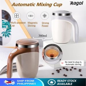 Ragol 380ml Automatic Mixing Cup Rechargeable Stainless Cup For Coffee Self Stirring Magnetic Mug
