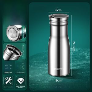 Stainless Steel Large Capacity Water Pot Insulated Cool Water Pot Boiling Water Pitcher Heat Resistant Commercial Use