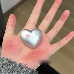 Heart Shape Mirror Lip Glaze Matte Velvet Lip Cream Mini Heart Shape Lipgloss