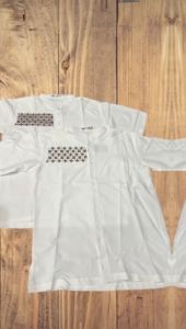 Baju Koko Putih Pria Dewasa Lengan Pendek Baju  Koko Bordir