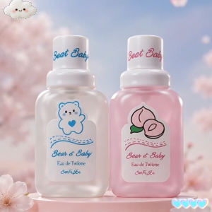 【BUY 1 TAKE 1】Long-lasting Sweet Baby Bear Perfume Womens Cologne Peach Flavor Natural and Fresh Sweet Fruity Scent Natural Ingredients Safe and Harmless Ideal Gift for Boys and Girls Suitable for Adults and Children