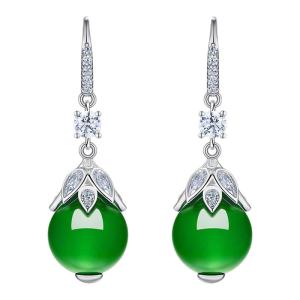 AILEQ | Emerald Full Green Fashion Celebrity-Endorsed Earrings