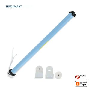 Zemismart Zigbee Roller Shade มอเตอร์แบตเตอรี่สําหรับหลอด 37 38 มม.ทํางานร่วมกับ Tuya และ Smart Life APP Alexa Google Home Control