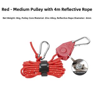Reflective Windproof Adjustable Tent Tightener
