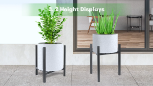 (SG STOCK) Plant Stand Indoor Adjustable Fit 8 9 10 inch Pots Metal Plant StandPlant Pot Flower Holder Indoor Outdoor Corner