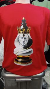 Kaos Pria 3 Dimensi Motif Raja Catur Tshirt Oblong Katun 24s H0249 By Hans & Co