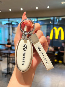Old Style Infiniti Q50L Car Key Cover Suitable for QX50 QX60 Q7L G25 FX35 G Series Automobile Buckle Driving Personal Item Car Key Bag