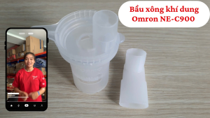 Bộ bầu xông và ống ngậm Omron NE-C900 – phụ kiện máy xông khí dung bền đẹp dễ vệ sinh thay thế dùng an toàn giúp tối ưu hiệu quả sử dụng tại nhà
