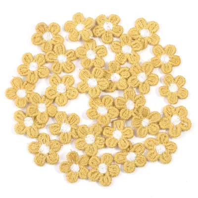 30 Miếng Vá Thêu Hoa Nhỏ Nhiều Màu Sắc 15cm Bằng Cotton Phụ Kiện May Tay Tự Làm Cho Quần Áo Và Túi Xách