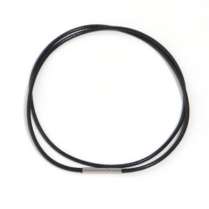 45/50/60cm Black Leather Rope Necklace With Clasp Wax Cord Chain Line String For DIY Pendant Jewelry Making Accessories Supplies