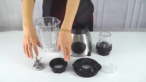 AIMO 4-in-1 Blender for Home Use Multi-Functional Juicer Fully Automatic & Quiet Suitable for Grains Cereals and Baby Food Processor with Handle Cup(2500ML)