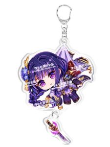 Genshin Impact Acrylic Keychain with Characters Sucrose Tartaglia Wendy Raiden Shogun Yae Miko Klee Themed Festive Decorations