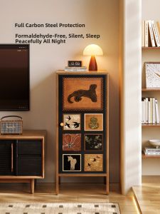 MR ART | Retro Slim TV Cabinet & Storage Steel