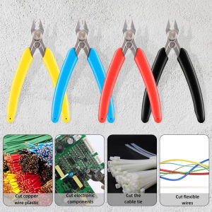 Color Stainless Steel Diagonal Pliers Multi-tools Copper Wire Cutter 13cm Mini Hand Tools Nippers with Bag Cover DIY Jewelry