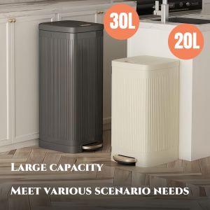 30L trash can foot-operated Multi Nordic garbage bin with Cover Trash Bin Garbage Bin for Kitchen