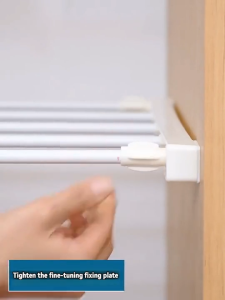 1/3/5pcs Wardrobe Cabinet Storage Rack Diy Retractable Wardrobe Partition Cabinet Divider Clothes Organize 35×(60-100)cm