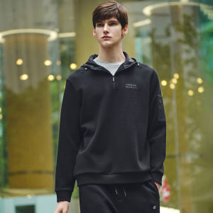 GIOVANNI VALENTINO | Áo Hoodie Nam Kéo Dây Fleece Phong Cách Casaul Rộng Rãi
