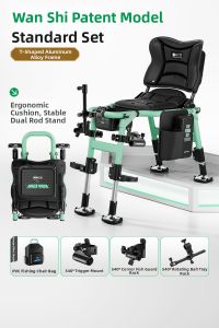 BENNUO | Foldable Multifunctional Portable Fishing Chair for Wild Fishing Small